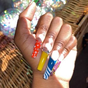 Press on nails “Savage” set